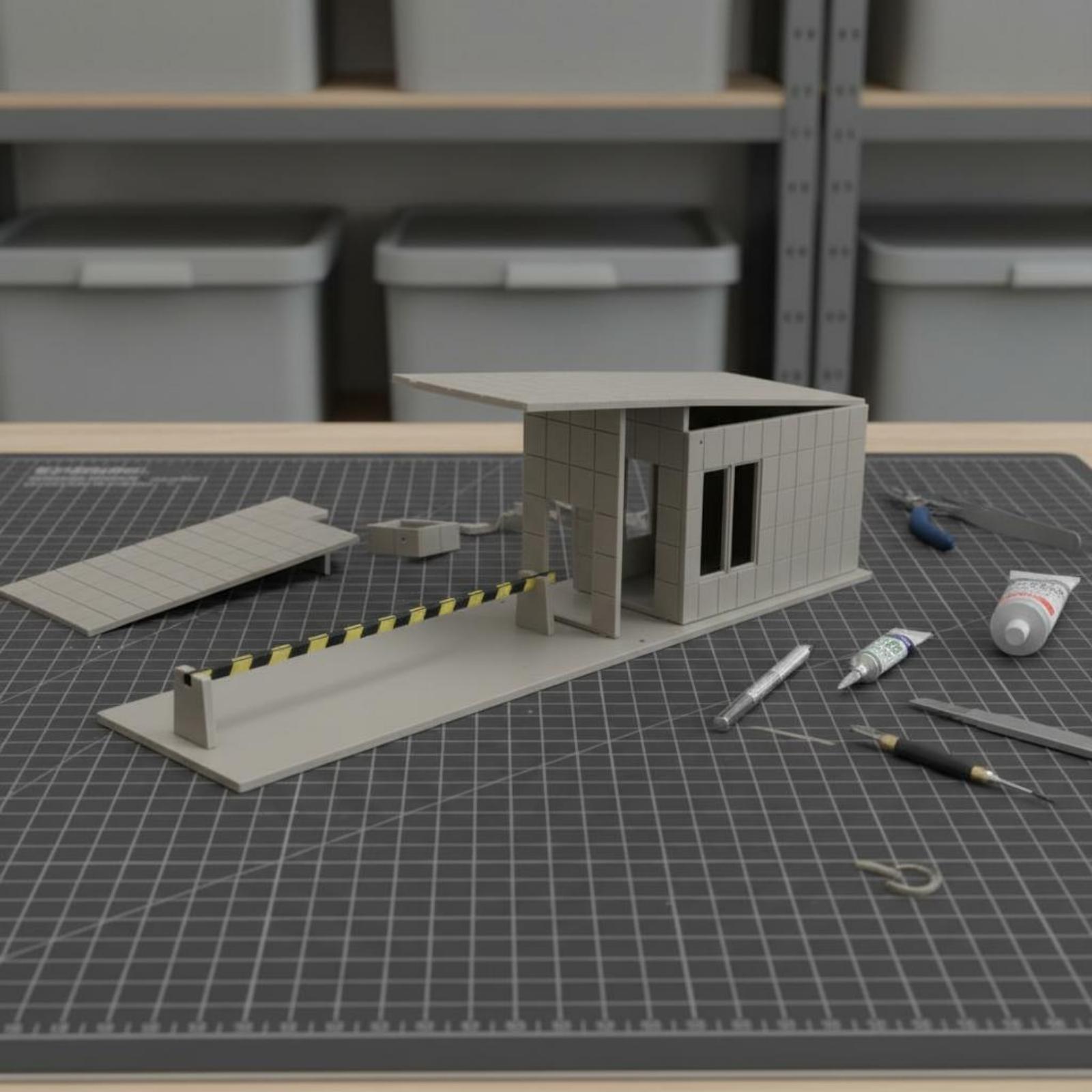 Model Kit Glue - Kit de maison non assemblé, modèle