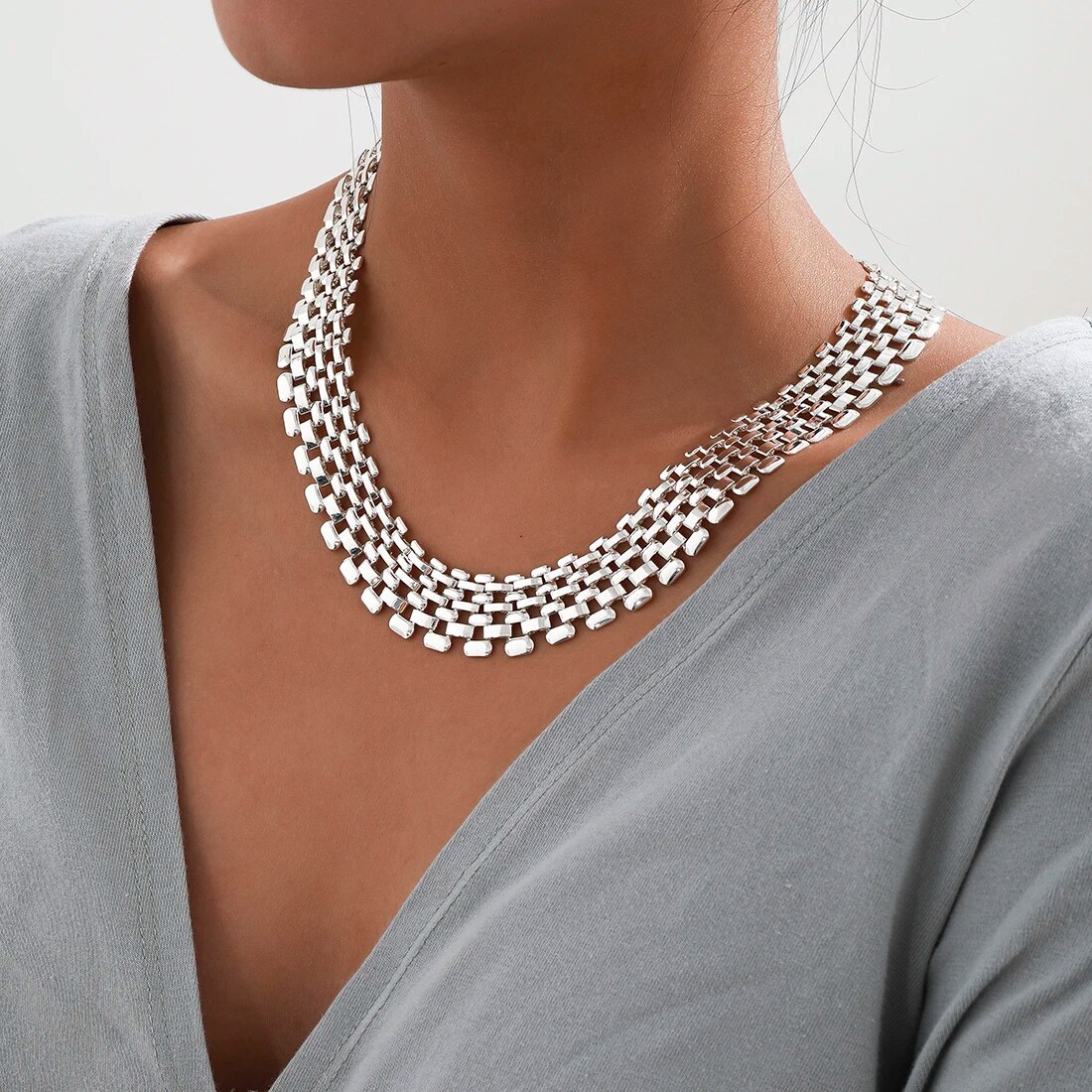 Model Kit Iron Man - Collier cubain exagéré à chaîne épaisse