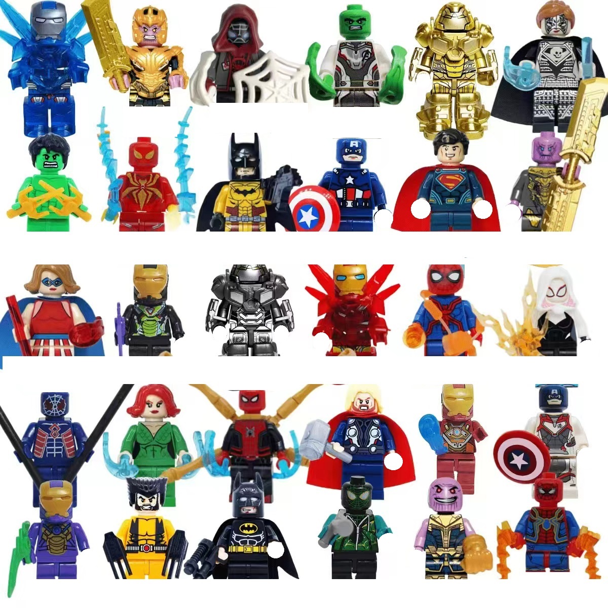 Model Kit Iron Man - Mini blocs de construction de super-héros
