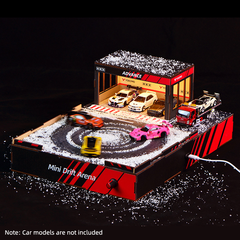 Model Kit Cars - Diorama de piste de drift DIY