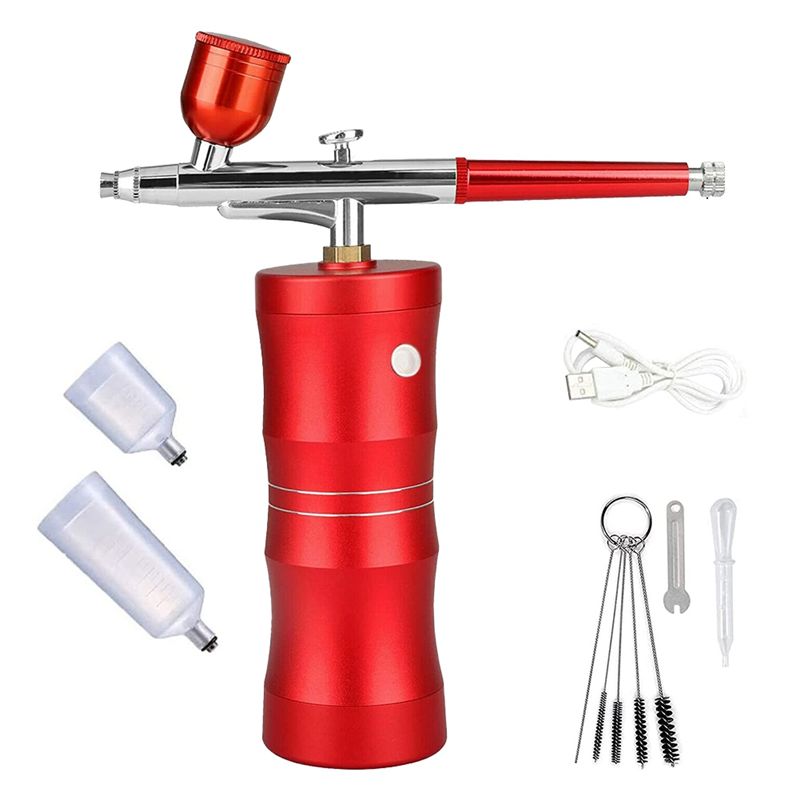 Airbrush Compressor Kit - Kit aérographe portable avec compresseur, ensemble