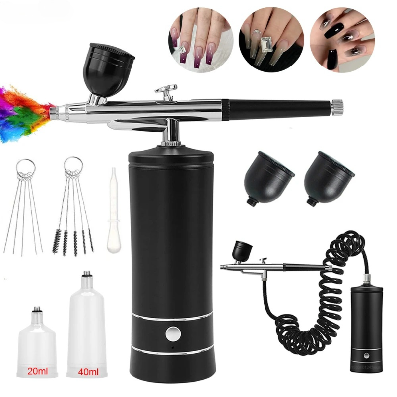 Airbrush Compressor Kit - Kit de peinture aérographe pour nail