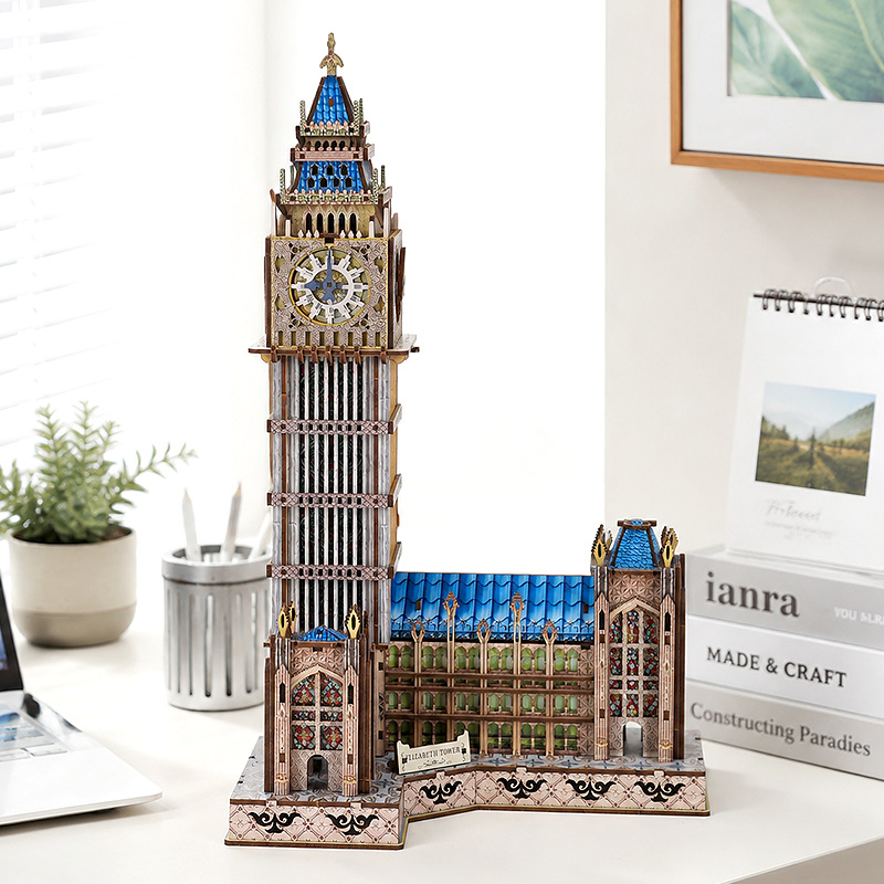 Puzzles 3D en bois DIY Big Ben - Model Kit Glue avis et prix