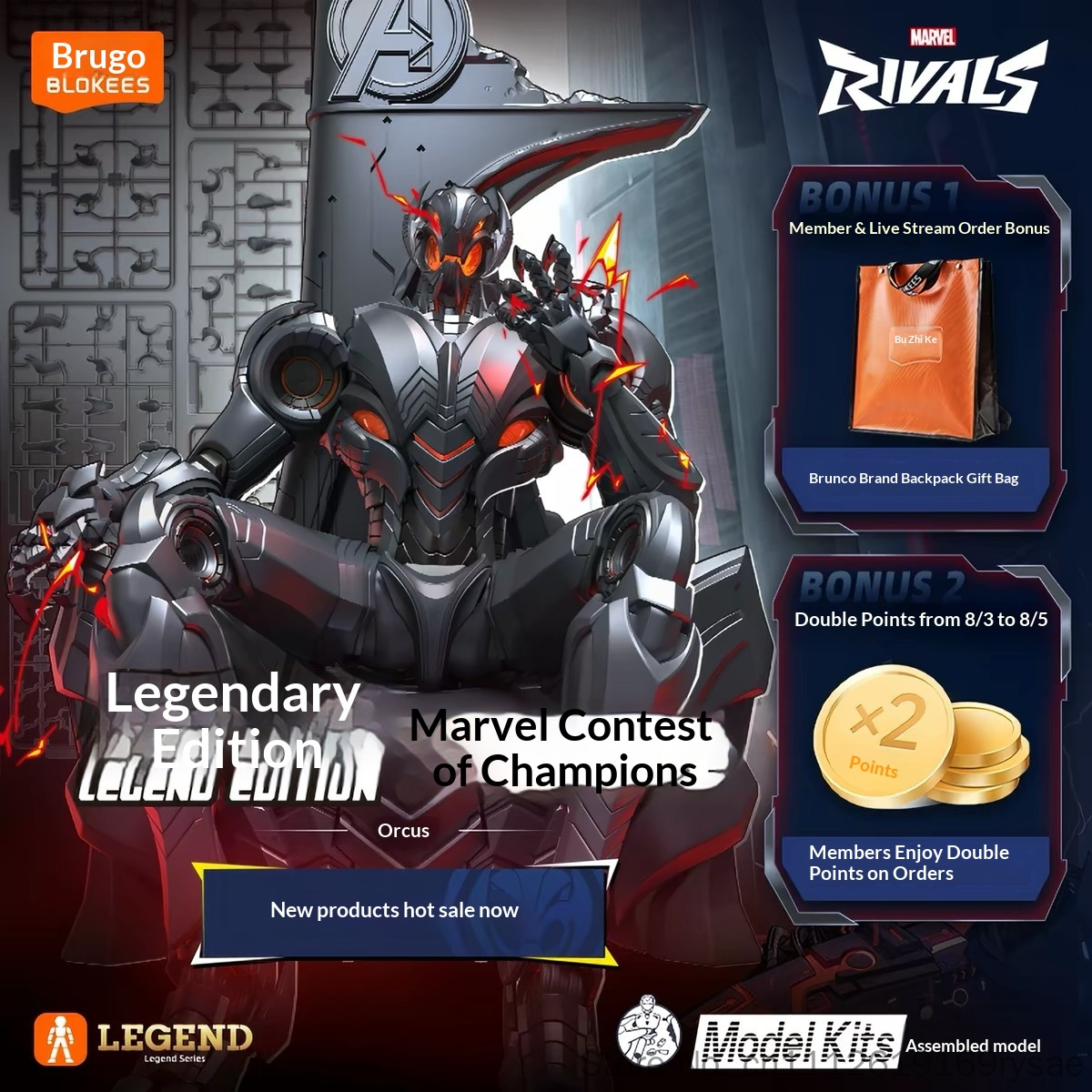Blokees Genuine New Marvel Riv - Model Kit Ultron avis et prix