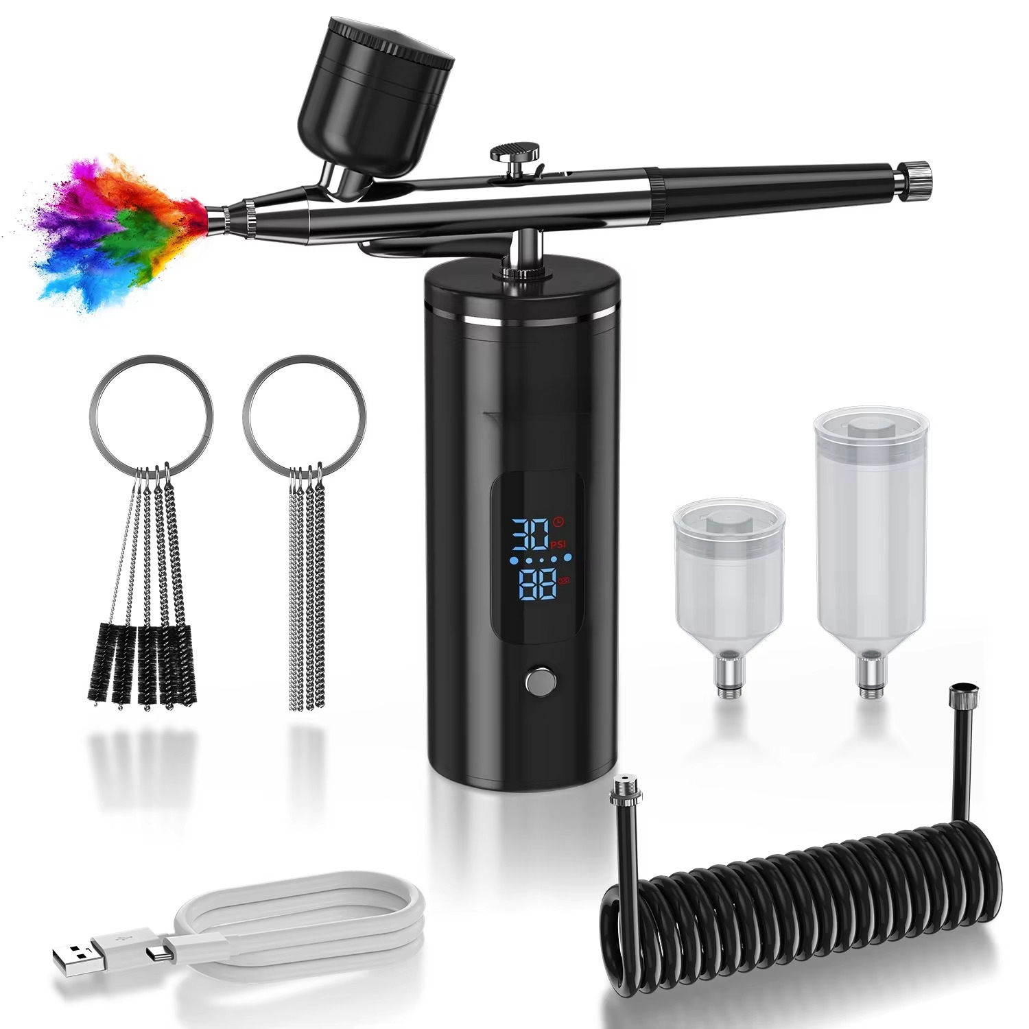 Kit aérographe sans fil rechar - Airbrush Compressor Kit avis et prix