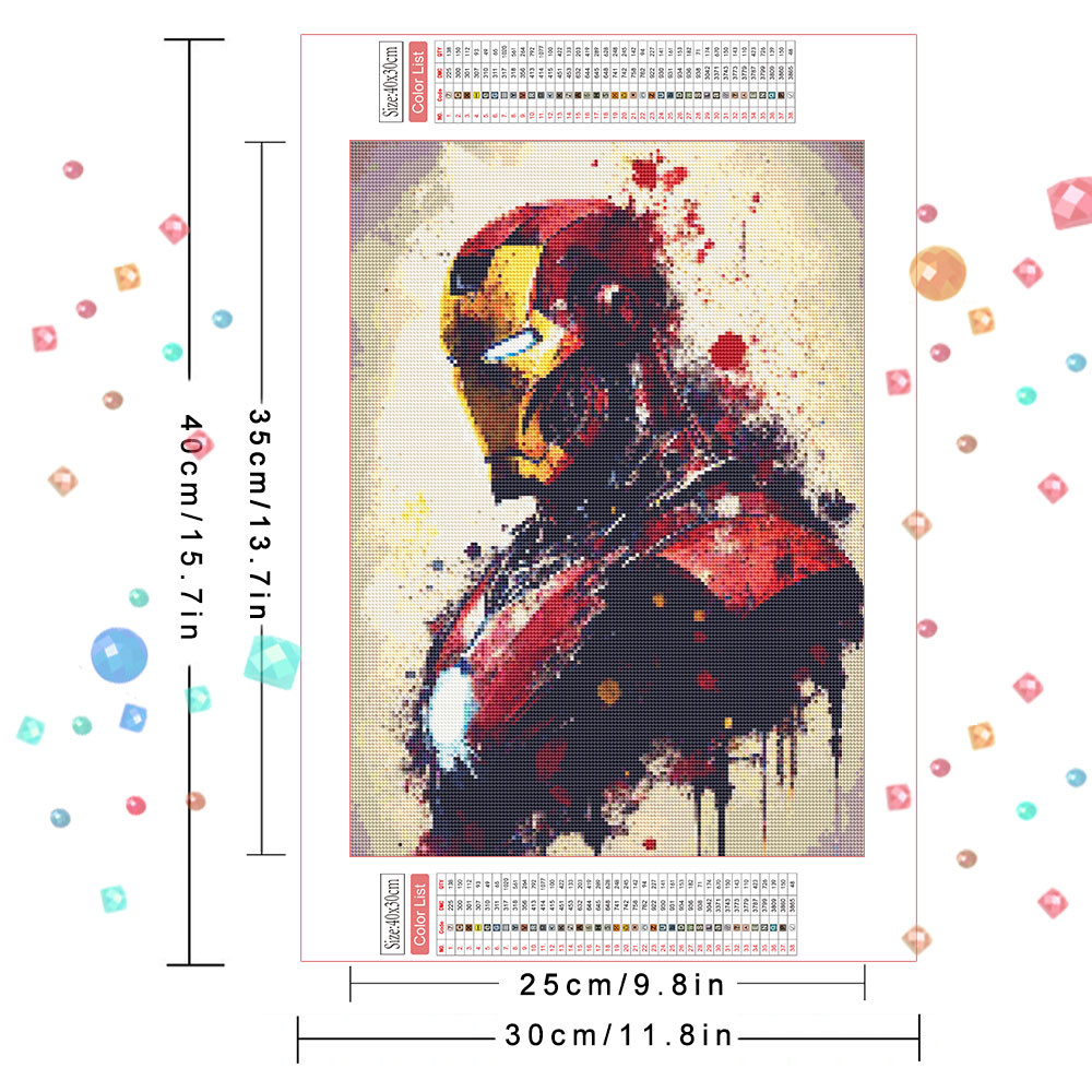 Kit de peinture diamant DIY Ma - Model Kit Iron Man avis et prix