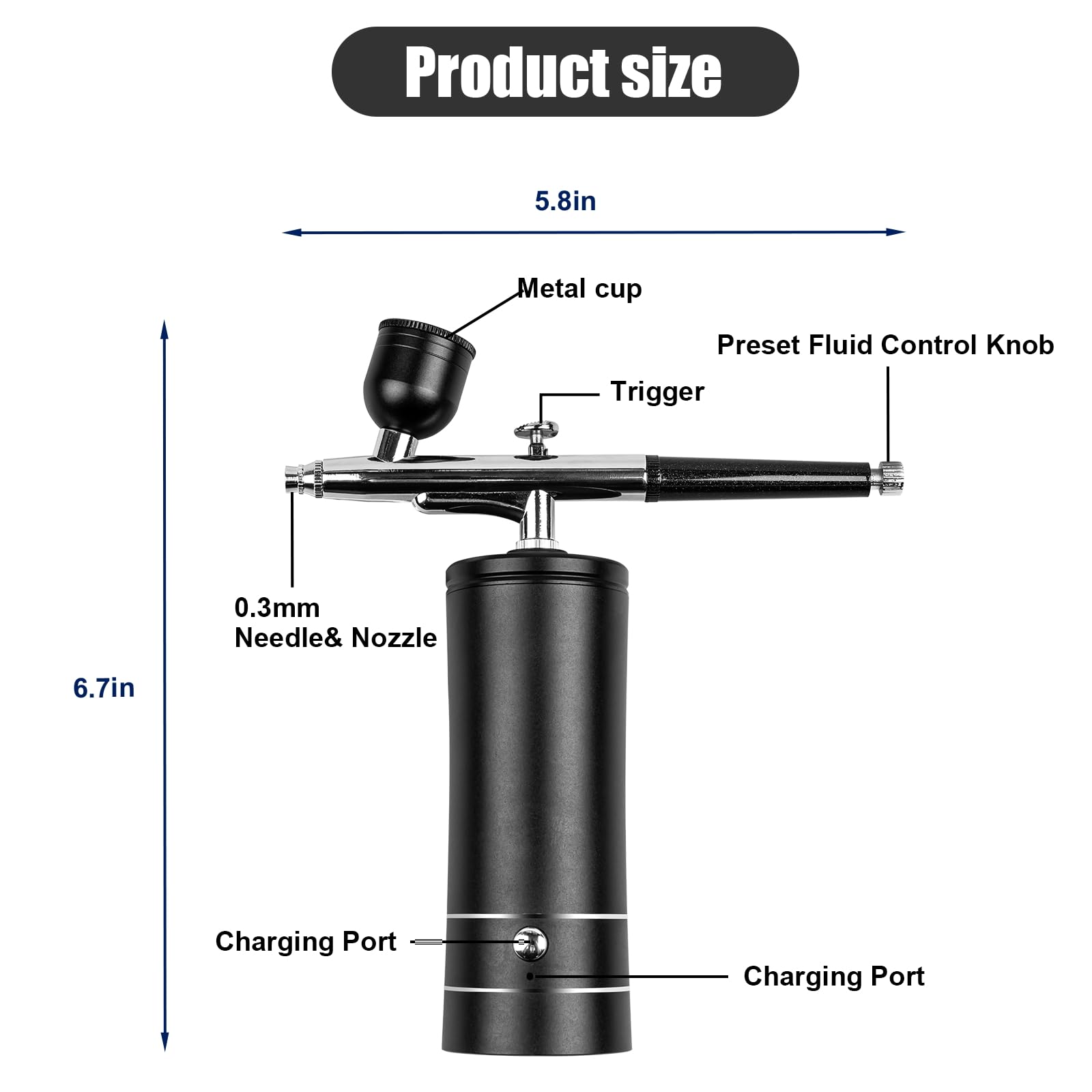 Kit aérographe rechargeable sa - Airbrush Compressor Kit avis et prix